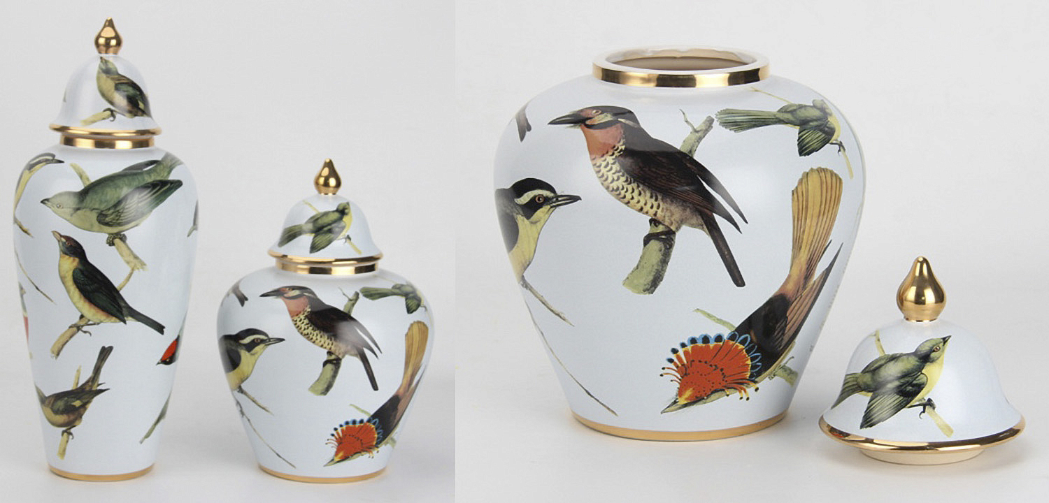 Ваза Blue Birds small Ваза Blue Birds small - Loft-Concept в Самаре