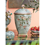 Ваза с крышкой и цветочным узором Genuine Chinese Classics варинант исполнения - 2 | Loft Concept в Самаре