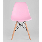 Пластиковый стул на ножках из массива бука Eames Pink варинант исполнения - 4 | Loft Concept в Самаре