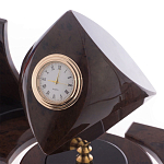 Настольный письменный набор из природного камня обсидиана коричневого Team leader варинант исполнения - 3 | Loft Concept в Самаре