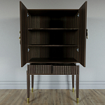 Кабинетный шкаф Elsa Dreams Walnut с 2-мя ящиками варинант исполнения - 4 | Loft Concept в Самаре