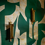 Обои ручная роспись в стиле Арт-деко Symphony Original colourway on Jade silk dupion варинант исполнения - 2 | Loft Concept в Самаре