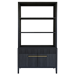 Стеллаж Primo с ящиками Черный дуб  варинант исполнения - 8 | Loft Concept в Самаре