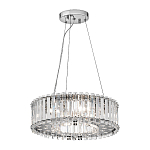 Люстра подвесная круглая с множеством вертикальных прямоугольных кристаллов Kichler варинант исполнения - 2 | Loft Concept в Самаре