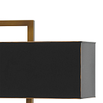 Настольная лампа прямоугольная с черным абажуром Strictness of Forms варинант исполнения - 1 | Loft Concept в Самаре