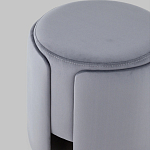 Пуф Alice Poof Grey Серый велюр варинант исполнения - 4 | Loft Concept в Самаре