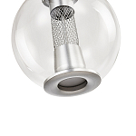 Подвесной светильник с плафоном в форме шара Inner Gleam Orb silver варинант исполнения - 6 | Loft Concept в Самаре