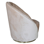 Кресло вращающееся велюровое кремовое Rotation варинант исполнения - 1 | Loft Concept в Самаре