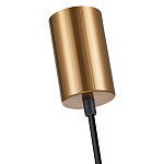 Подвесной светильник со стеклянным плафоном в форме бокала янтарного цвета Prestige варинант исполнения - 5 | Loft Concept в Самаре