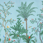 Обои ручная роспись Amazonia Duck Egg варинант исполнения - 3 | Loft Concept в Самаре