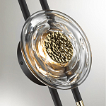 Бра с черным основанием и золотистым декором Bruno варинант исполнения - 2 | Loft Concept в Самаре