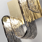 Бра волнистой формы из фактурного стекла Wave варинант исполнения - 4 | Loft Concept в Самаре