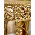 Столик приставной золотистый с орнаментом на столешнице Tanzania варинант исполнения - 7 | Loft Concept в Самаре