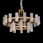 Люстра двухъярусная круглая с текстурными цилиндрическими плафонами Glimpse варинант исполнения - 7 | Loft Concept в Самаре