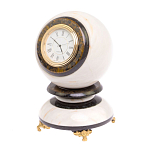 Часы настольные в виде шара из натурального камня Ball Stone Clock варинант исполнения - 10 | Loft Concept в Самаре