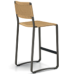 Дизайнерский стул с каркасом из металла с плетеными сиденьем и спинкой GREEN POINT Chair варинант исполнения - 15 | Loft Concept в Самаре