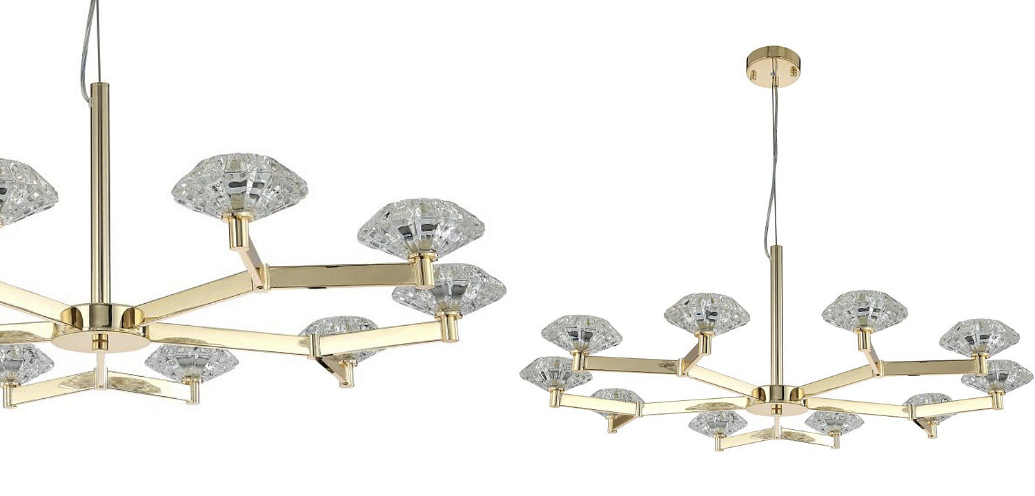 Люстра Yerker Chandelier Gold 10 Люстра Yerker Chandelier Gold 10 - Loft-Concept в Самаре