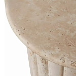 Дизайнерский журнальный стол круглый с фактурным основанием Kibul варинант исполнения - 2 | Loft Concept в Самаре