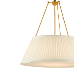 Подвесной светильник светодиодный с фактурным тканевым конусообразным абажуром White Fabric Lampshade варинант исполнения - 2 | Loft Concept в Самаре