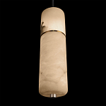 Подвесной светильник с цилиндрическим плафоном из белого алебастра Cryptocrystalline Stone варинант исполнения - 8 | Loft Concept в Самаре