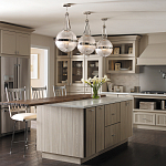 Подвесной светильник с рифленым стеклянным плафоном в форме шара Kichler варинант исполнения - 9 | Loft Concept в Самаре