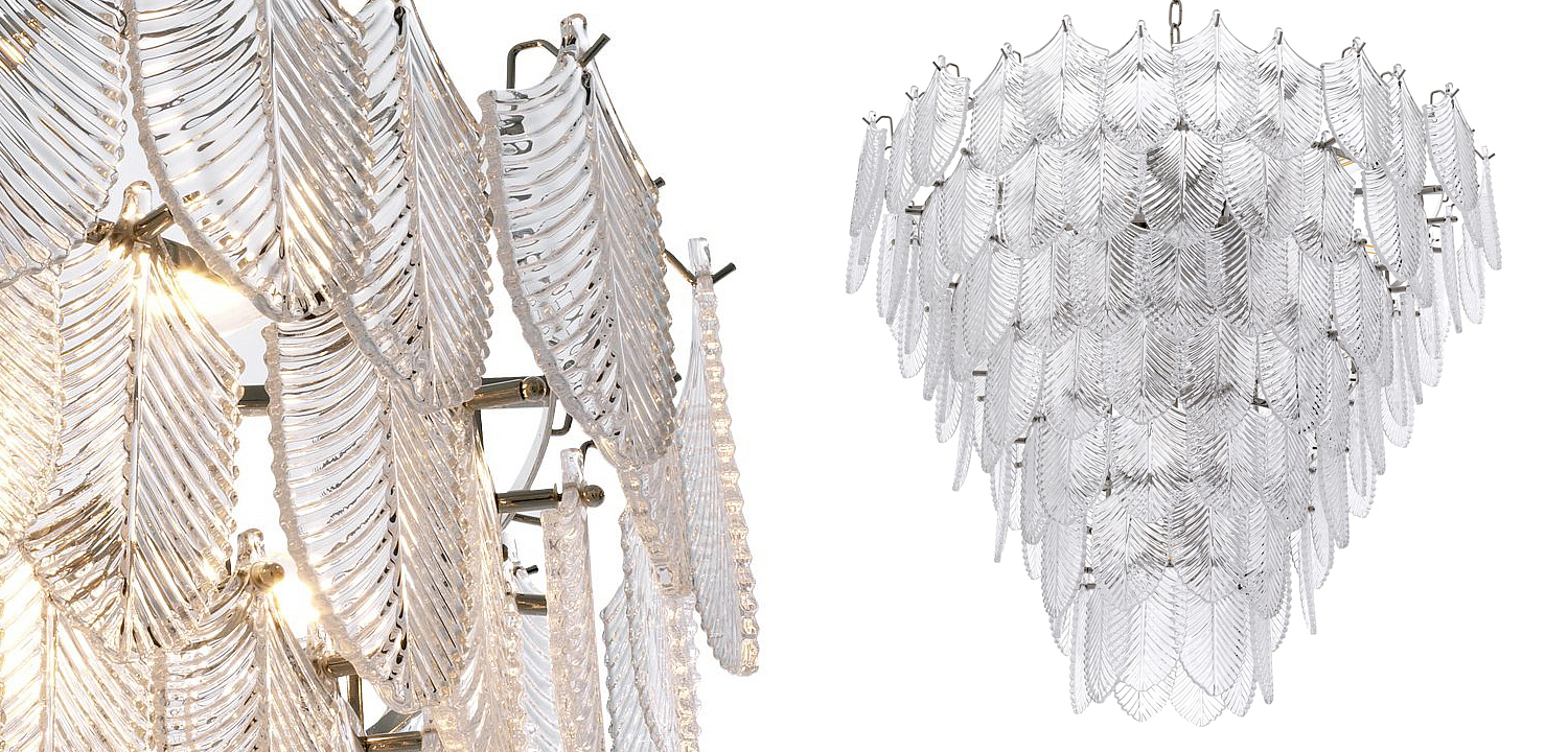 Люстра Eichholtz Chandelier Verbier L clear Люстра Eichholtz Chandelier Verbier L clear - Loft-Concept в Самаре