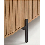 Буфет высокий из дерева манго и металла с открытыми полками и 2-мя дверцами Toinette варинант исполнения - 4 | Loft Concept в Самаре