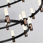 Люстра подвесная с тремя круглыми ярусами и цилиндрическими плафонами Arnaut Light варинант исполнения - 5 | Loft Concept в Самаре