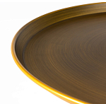 Столик журнальный металлический в форме перевернутого бокала Golden Glass варинант исполнения - 1 | Loft Concept в Самаре