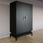 Платяной шкаф Elsa Dreams Black с 2-мя фасадами варинант исполнения - 2 | Loft Concept в Самаре