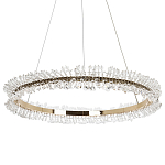 Кольцевая люстра с хрустальным декором Rowan Crystal Ring Horizontal Chandelier варинант исполнения - 3 | Loft Concept в Самаре