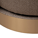 Кресло вращающееся черно-золотая рогожка Julia Armchair Golden Belt варинант исполнения - 5 | Loft Concept в Самаре