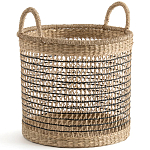 Круглая плетеная корзина Renee Wicker Basket варинант исполнения - 1 | Loft Concept в Самаре