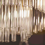 Люстра подвесная овальная со стеклянными трубками Nembus варинант исполнения - 3 | Loft Concept в Самаре