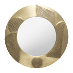 Зеркало золотое со вставками в виде геометрических фигур варинант исполнения - 1 | Loft Concept в Самаре