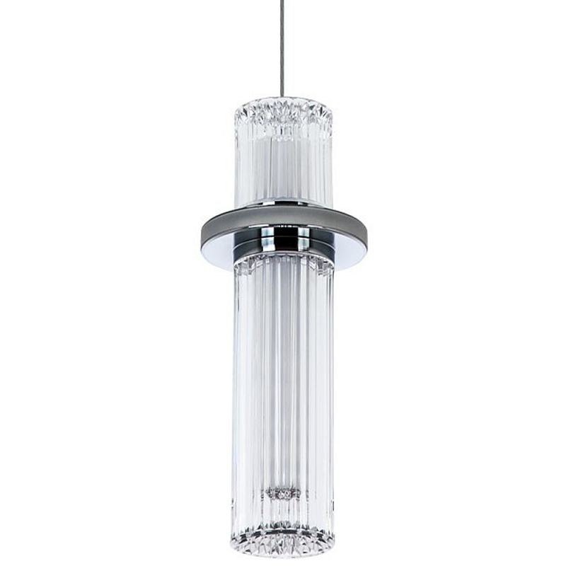 Подвесной светильник хром Odile Acrylic Tube Hanging Lamp Chrome Прозрачный Хром Подвесной светильник хром Odile Acrylic Tube Hanging Lamp Chrome Прозрачный Хром в Самаре | Loft Concept