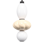 Подвесной светильник фигурный с керамическими элементами Light Fragrant варинант исполнения - 4 | Loft Concept в Самаре