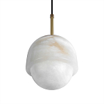 Подвесной светильник из белого алебастра Cryptocrystalline Stone варинант исполнения - 7 | Loft Concept в Самаре