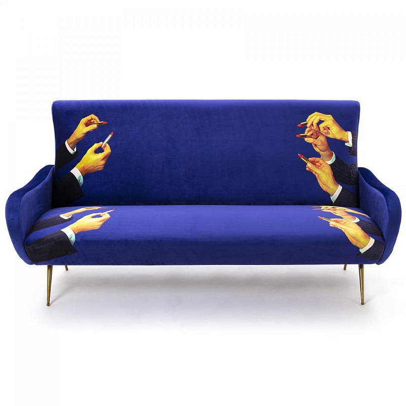 Диван Seletti Sofa Three Seater Lipsticks Фиолетовый в Самаре | Loft Concept 