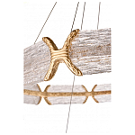 Люстра с 2-мя кольцами с текстурным природным рисунком IceFlame варинант исполнения - 3 | Loft Concept в Самаре