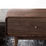 Кофейный стол из дерева с ящиком и нишей для хранения Coffee Walnut Table варинант исполнения - 5 | Loft Concept в Самаре