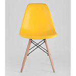 Пластиковый стул на ножках из массива бука Eames Yellow варинант исполнения - 4 | Loft Concept в Самаре