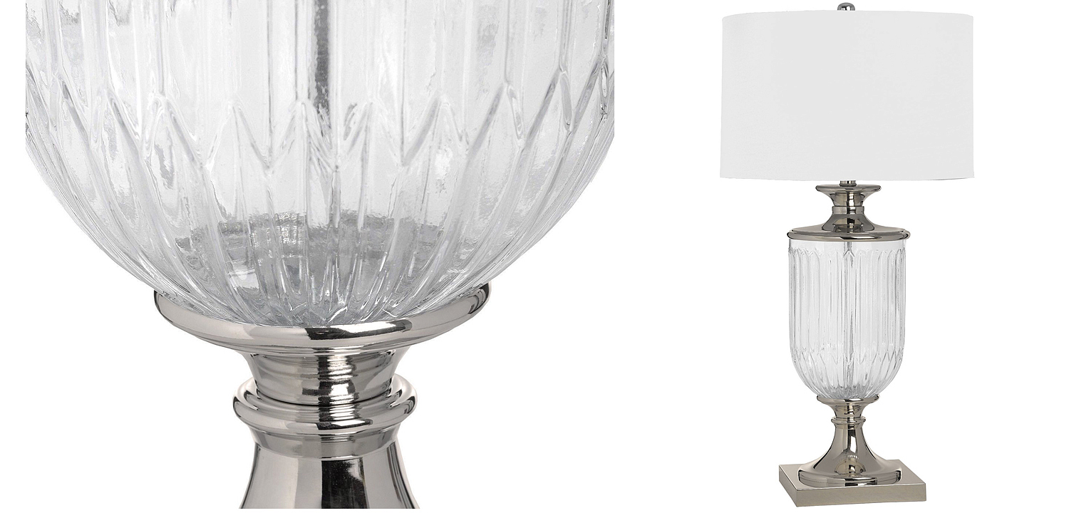 Настольная лампа Eduarda Glass Bowl Table lamp Настольная лампа Eduarda Glass Bowl Table lamp - Loft-Concept в Самаре