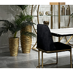 Стул обеденный велюровый черный с золотым каркасом Nobility варинант исполнения - 6 | Loft Concept в Самаре