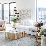 Подвесной светильник вертикальной овальной формы украшенный белыми круглыми бусинами Gradient Oval Pendant Lamp White варинант исполнения - 5 | Loft Concept в Самаре