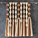 Дизайнерский Декор на стену с кисточками из хлопковых нитей wall panel Thread brushes варинант исполнения - 1 | Loft Concept в Самаре