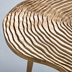 Металлический кофейный столик Puddle Gold варинант исполнения - 3 | Loft Concept в Самаре