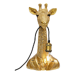 Настольная лампа в детскую Жираф в золотом костюме варинант исполнения - 2 | Loft Concept в Самаре