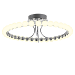 Люстра кольцевая потолочная с круглыми плафонами белого цвета PEARLS Suspension 60 варинант исполнения - 1 | Loft Concept в Самаре