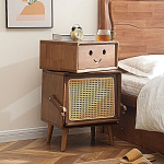 Тумбочка прикроватная деревянная Робот Robot Desk варинант исполнения - 1 | Loft Concept в Самаре